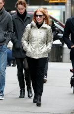 JESSICA CHASTAIN Out and About in New York 12/30/2015