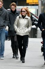 JESSICA CHASTAIN Out and About in New York 12/30/2015