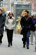 JESSICA CHASTAIN Out and About in New York 12/30/2015