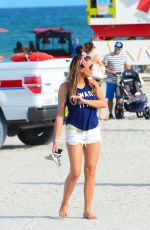 JESSICA WRIGHT and DANIELLE ARMSTRONG at a Beach in Miami 12/29/2015