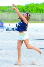 JESSICA WRIGHT and DANIELLE ARMSTRONG at a Beach in Miami 12/29/2015