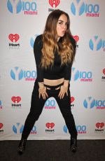 JOANNA JOJO LEVESQUE at Y100 Tadio Station in Fort Lauderdale 12/09/2015