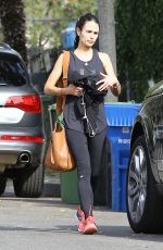 JORDANA BREWSTER Arrives at a Gym in West Hollywood 12/03/2015
