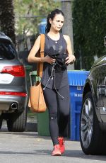 JORDANA BREWSTER Arrives at a Gym in West Hollywood 12/03/2015