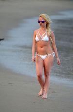 JORGIE PORTER in Bikini on the Beach in Dubai 12/26/2015