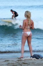 JORGIE PORTER in Bikini on the Beach in Dubai 12/26/2015