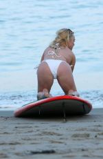 JORGIE PORTER in Bikini on the Beach in Dubai 12/26/2015