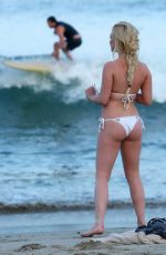 JORGIE PORTER in Bikini on the Set fo I