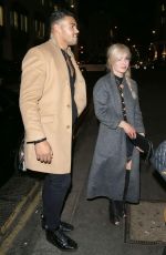 JORGIE PORTER Leaves Steam & Rye in London 12/23/2015