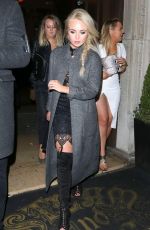 JORGIE PORTER Leaves Steam & Rye in London 12/23/2015