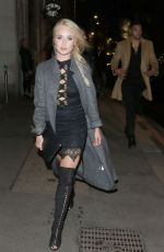 JORGIE PORTER Leaves Steam & Rye in London 12/23/2015
