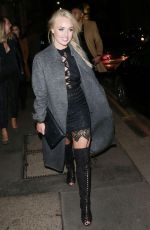 JORGIE PORTER Leaves Steam & Rye in London 12/23/2015