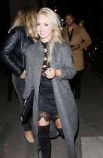 JORGIE PORTER Leaves Steam & Rye in London 12/23/2015