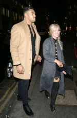 JORGIE PORTER Leaves Steam & Rye in London 12/23/2015