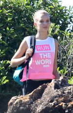 JOSEPHINE SKRIVER on the Set of a Photoshoot at a Beach in St. Barths 12/09/2015