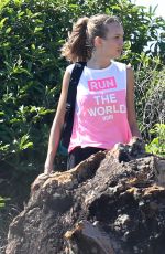 JOSEPHINE SKRIVER on the Set of a Photoshoot at a Beach in St. Barths 12/09/2015