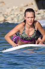 JOSEPHINE SKRIVER on the Set of a Photoshoot at a Beach in St. Barths 12/09/2015