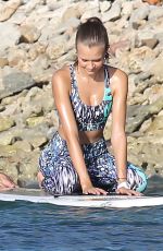 JOSEPHINE SKRIVER on the Set of a Photoshoot at a Beach in St. Barths 12/09/2015