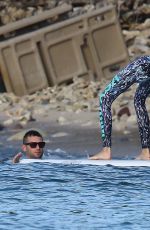 JOSEPHINE SKRIVER on the Set of a Photoshoot at a Beach in St. Barths 12/09/2015