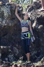 JOSEPHINE SKRIVER on the Set of a Photoshoot at a Beach in St. Barths 12/09/2015