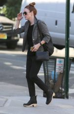 JULIANNE MOORE Out and About in New York 12/22/2015