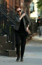 JULIANNE MOORE Out and About in New York 12/22/2015