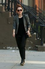 JULIANNE MOORE Out and About in New York 12/22/2015