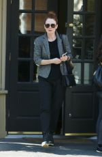 JULIANNE MOORE Out and About in New York 12/22/2015