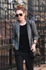 JULIANNE MOORE Out and About in New York 12/22/2015