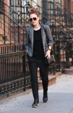 JULIANNE MOORE Out and About in New York 12/22/2015