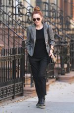 JULIANNE MOORE Out and About in New York 12/22/2015