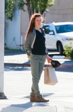 JULIETTE LEWIS Out Shopping in West Hollywood 12/26/2015