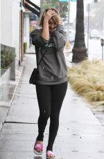 KALEY CUOCO in Tights Out and About in Los Angeles 12/22/2015