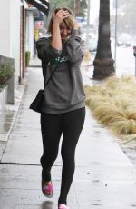 KALEY CUOCO in Tights Out and About in Los Angeles 12/22/2015