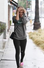 KALEY CUOCO in Tights Out and About in Los Angeles 12/22/2015