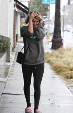 KALEY CUOCO in Tights Out and About in Los Angeles 12/22/2015
