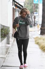 KALEY CUOCO in Tights Out and About in Los Angeles 12/22/2015