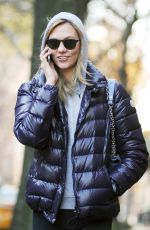 KARLIE KLOSS in Tights Out and About in New York 12/08/2015