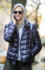 KARLIE KLOSS in Tights Out and About in New York 12/08/2015