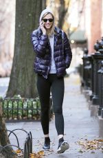KARLIE KLOSS in Tights Out and About in New York 12/08/2015