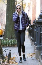 KARLIE KLOSS in Tights Out and About in New York 12/08/2015