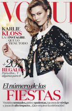 KARLIE KLOSS in Vogue Magazine, Mexico December 2015 Issue