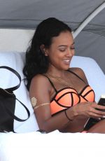 KARREUCHE TRAN in Bikini at a Beach in Miami 12/18/2015