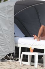 KARREUCHE TRAN in Bikini at a Beach in Miami 12/18/2015