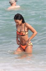KARREUCHE TRAN in Bikini at a Beach in Miami 12/18/2015