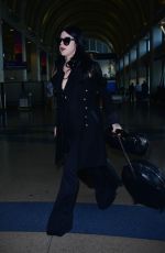 KAT VON D Arrives at Los Angeles International Airport 12/21/2015