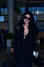 KAT VON D Arrives at Los Angeles International Airport 12/21/2015