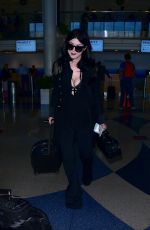 KAT VON D Arrives at Los Angeles International Airport 12/21/2015