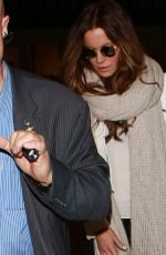 KATE BECKINSALE at Los Angeles International Airport 12/27/2015