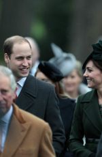 KATE MIDDLETON at Christmas Day Service at St. Mary Magdalene Church 12/25/2015